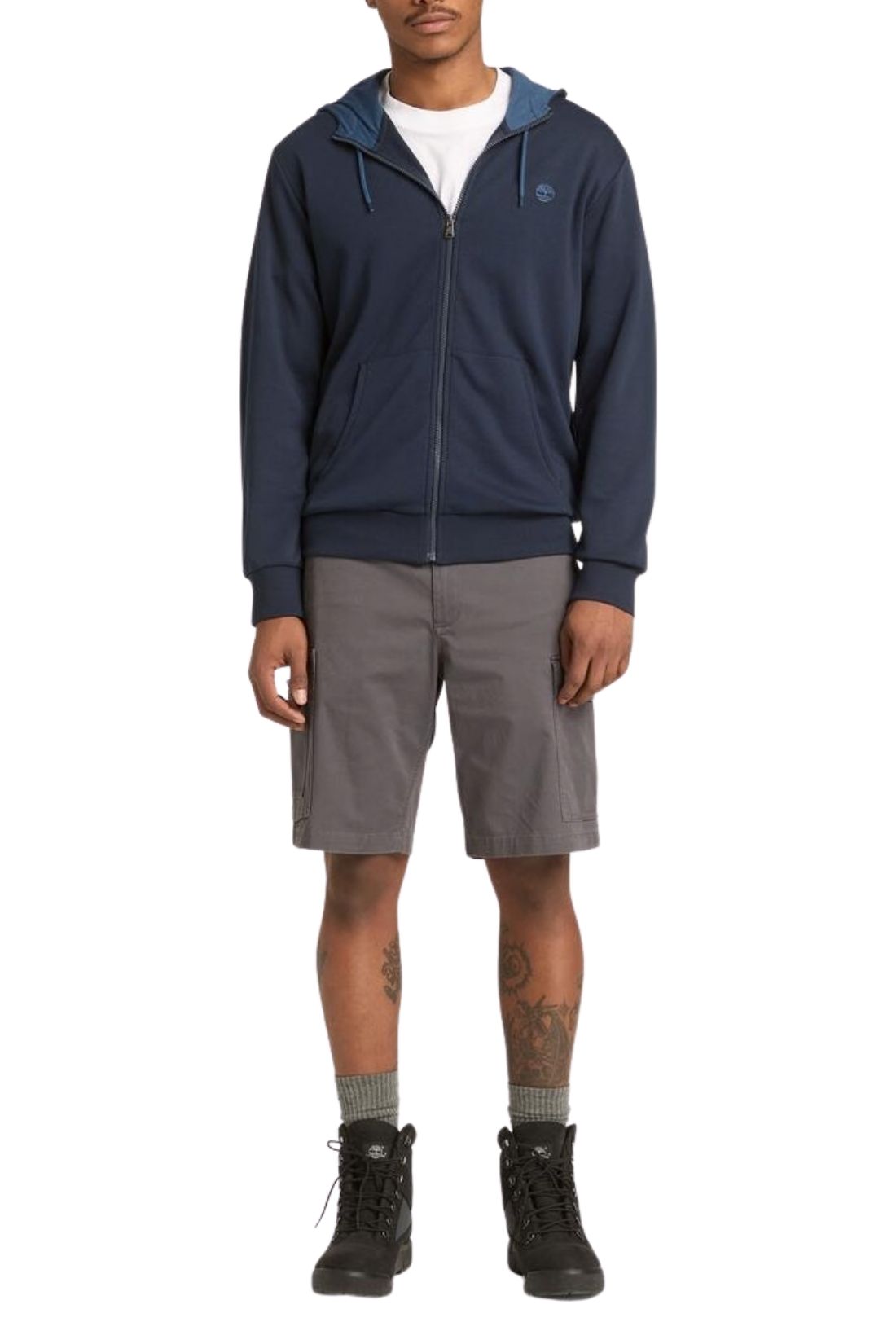 TIMBERLAND - Men's relaxed cotton twill bermuda shorts-1