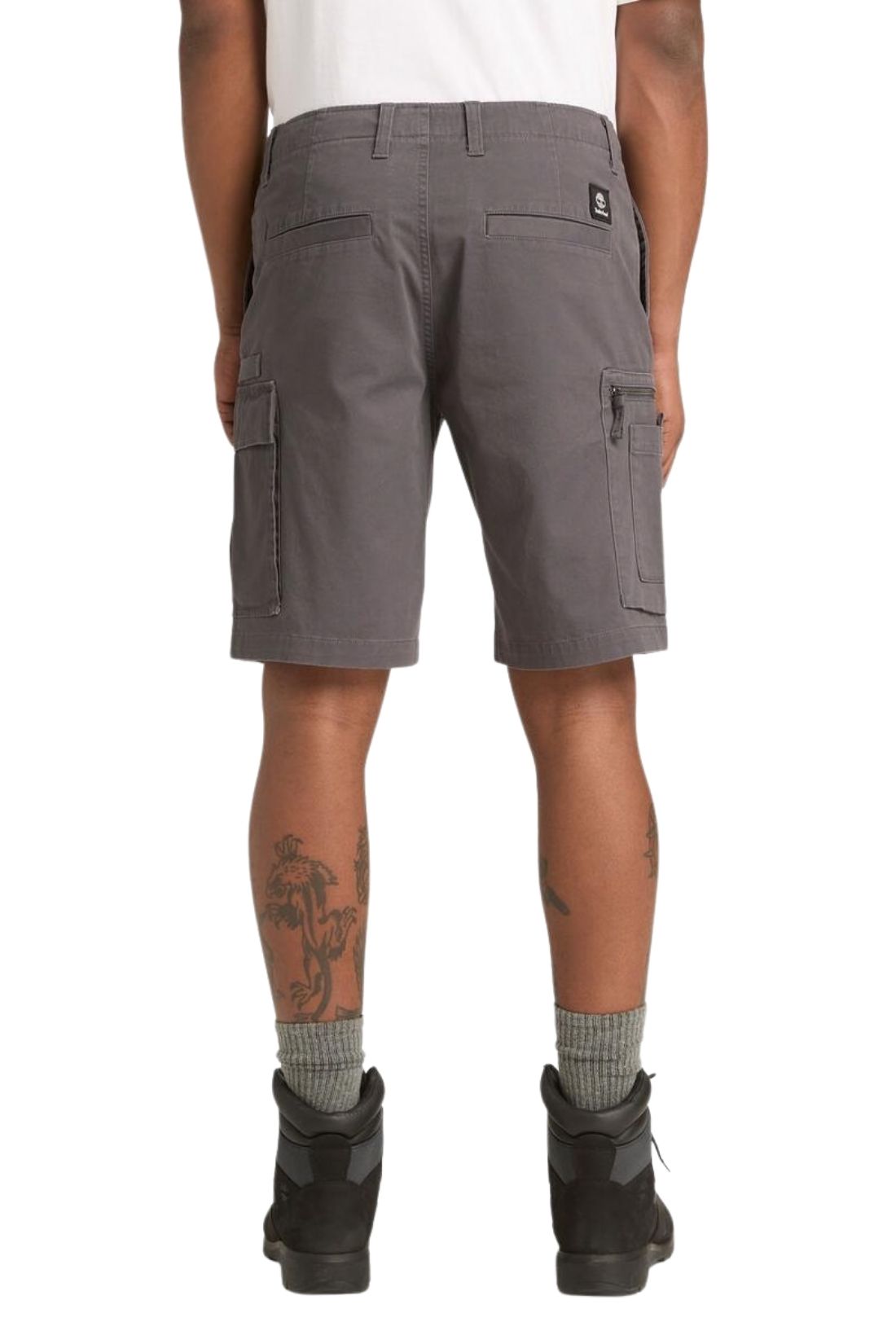TIMBERLAND - Men's relaxed cotton twill bermuda shorts-2