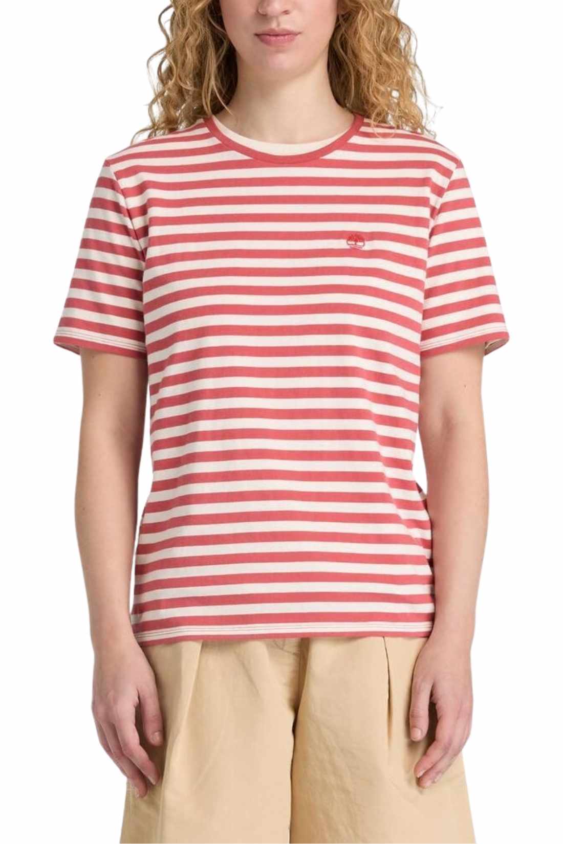 TIMBERLAND - Women's regular striped T-shirt - Size XL-0